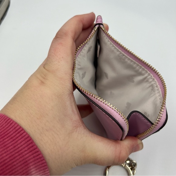 Kate Spade Quartz Pink Medium Zip Card Holder - Picture 4 of 5